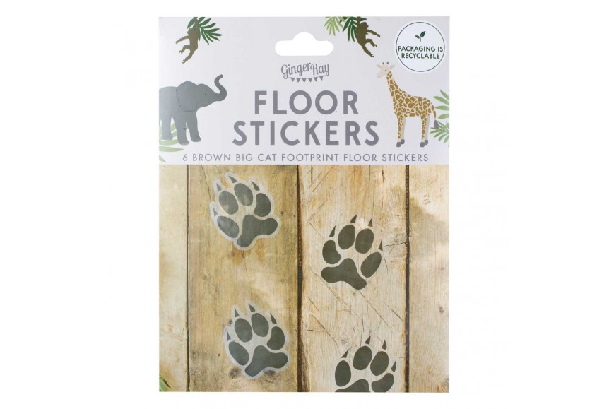 Stickers de sol empreintes d'animaux