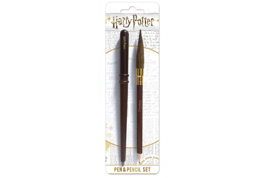 Harry Potter - Set stylo à bille et crayon baguette magique de