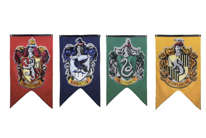 Banderole anniversaire Maisons Poudlard - Harry Potter . Livraison 24h