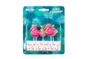 Bougies Flamant rose & ananas x 5