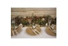 Assiettes terracotta & or x 8