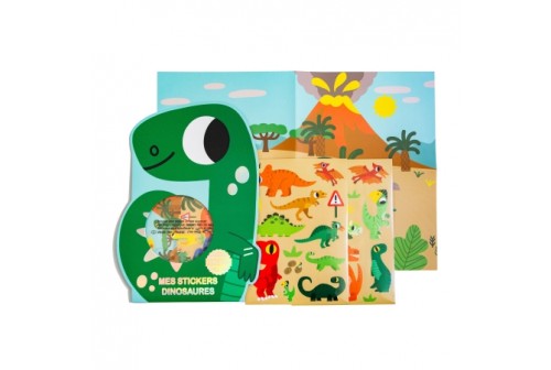 Jeu stickers dinosaure