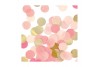 Confetti ronds 25 mm roses et or