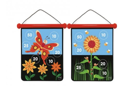 Jeu de fléchettes fleur et papillon