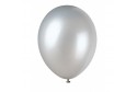 Ballon métal nacré argent- Set de 10 ballons