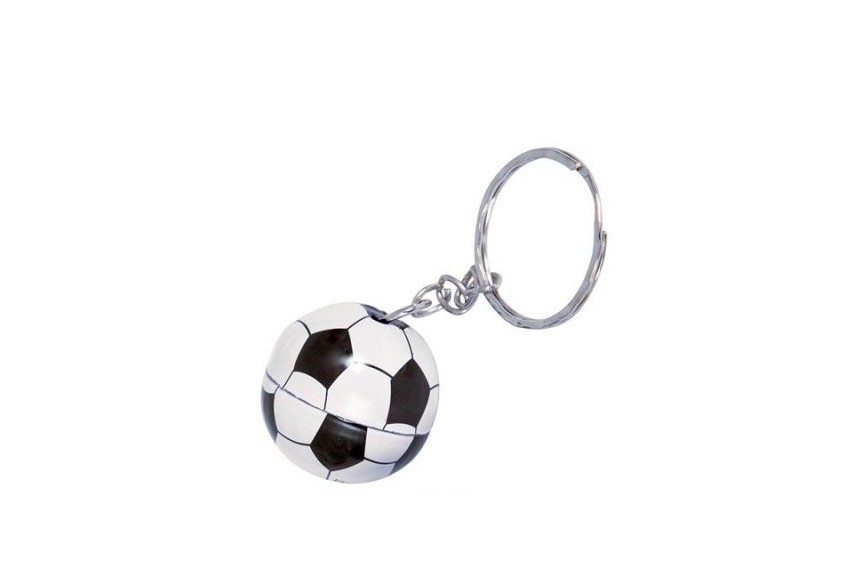 Porte-clé ballon de foot en métal - Porte-clé ballon de foot