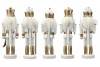 5 Figurines casse noisette Blanc/Or