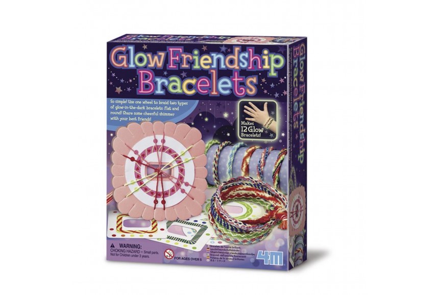 Bracelets d'amitié DIY -Tissages avec fils brillants - Kit 4M filles