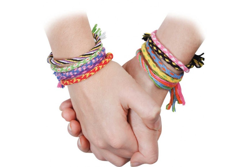 Bracelet DIY / Bracelet d'amitié en fils de laine / Instructions