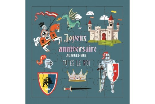 Carte Anniversaire Enfants Chevalier Arc