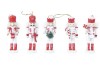 5 Figurines casse noisette Blanc & Rouge