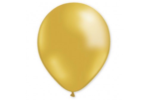Ballons anniversaire métal OR de qualité pro -Ballon doré 30 cm x 8 ex