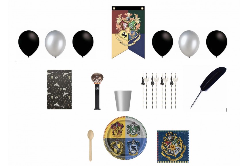 8 grandes Assiettes carton Harry Potter - anniversaire thème sorcier