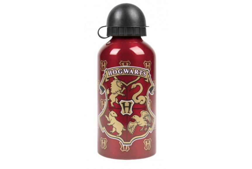 Harry Potter - Bouteille en aluminium 500 ml rouge thème Hogwarts